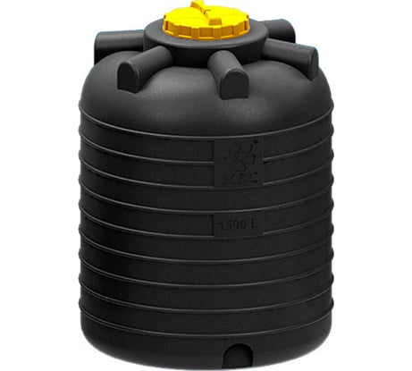 Вертикальная ёмкость KSC 1500 л, чёрная KSC-C-BLACK-1500