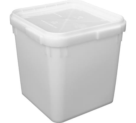 Куботейнер с крышкой Тара.ру 23 л, квадратный, 340x340x320 мм 01128