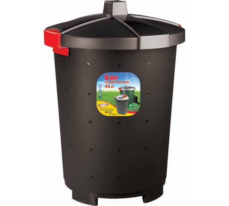 Хозяйственный бак Бытпласт 45 л, черный 431253613