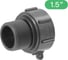 Переходник на еврокуб ПоливНаДаче 2"(S60) х 1,5" (наружная резьба) S60x15HP 1