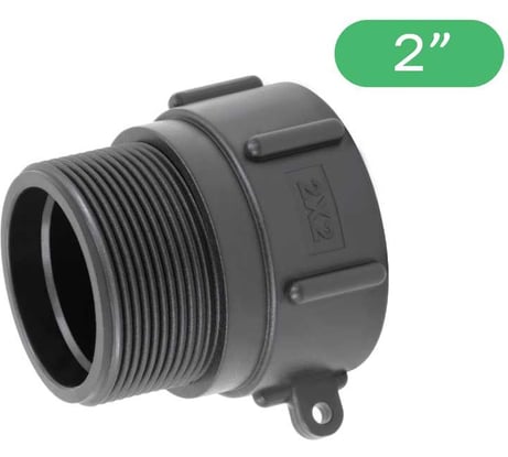 Переходник на еврокуб ПоливНаДаче 2"(S60) х 2" (наружная резьба) S60x2HP