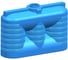 Прямоугольно-вертикальная емкость AQUAPLAST 2000л синий 4658790001668 4