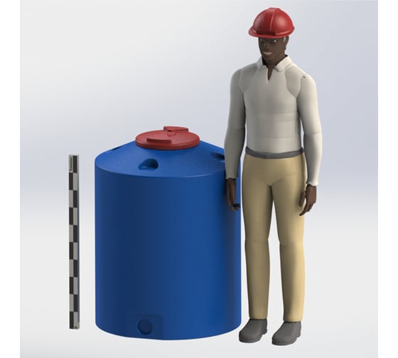 Емкость с крышкой ASPLAST Ц500Д EL-22P-CA-C500L-DB