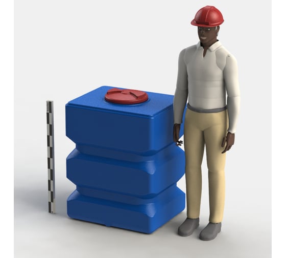Емкость с крышкой Asplast П500Д EL-22P-CA-P500L-DB
