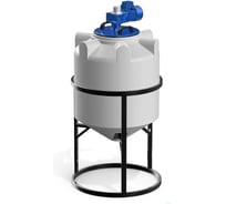 Емкость POLIMER GROUP К 200 в обрешетке с лопастной мешалкой TKN200L4S