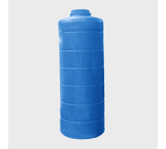 Овально-вертикальная емкость AQUAPLAST 1000 л, синяя 4630017951833