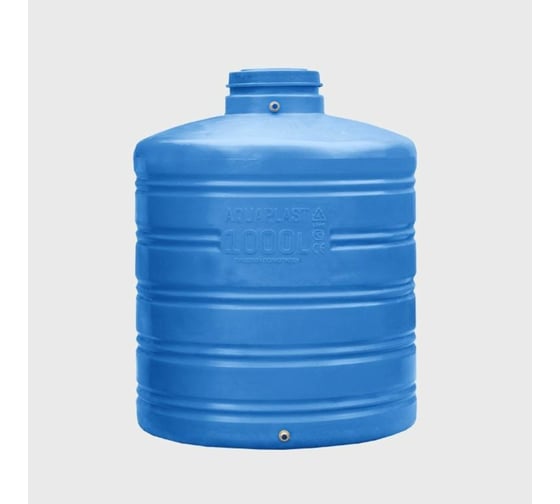 Овально-вертикальная емкость AQUAPLAST 1000 л, синяя, маленькая 4630017951994