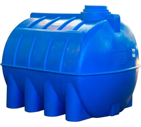 Овально-горизонтальная емкость AQUAPLAST 5000 л, синяя 4630017951970