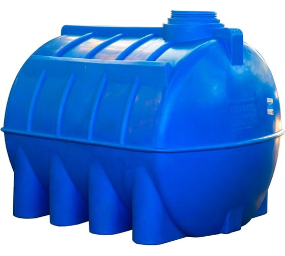 Овально-горизонтальная емкость AQUAPLAST 5000 л, синяя 4630017951970 1