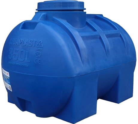 Овально-горизонтальная емкость AQUAPLAST 350 л, синяя 4630017951925