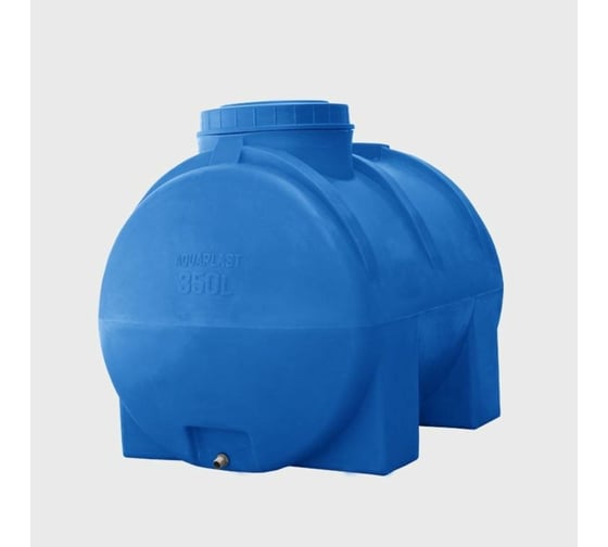 Овально-горизонтальная емкость AQUAPLAST 350 л, синяя 4630017951925