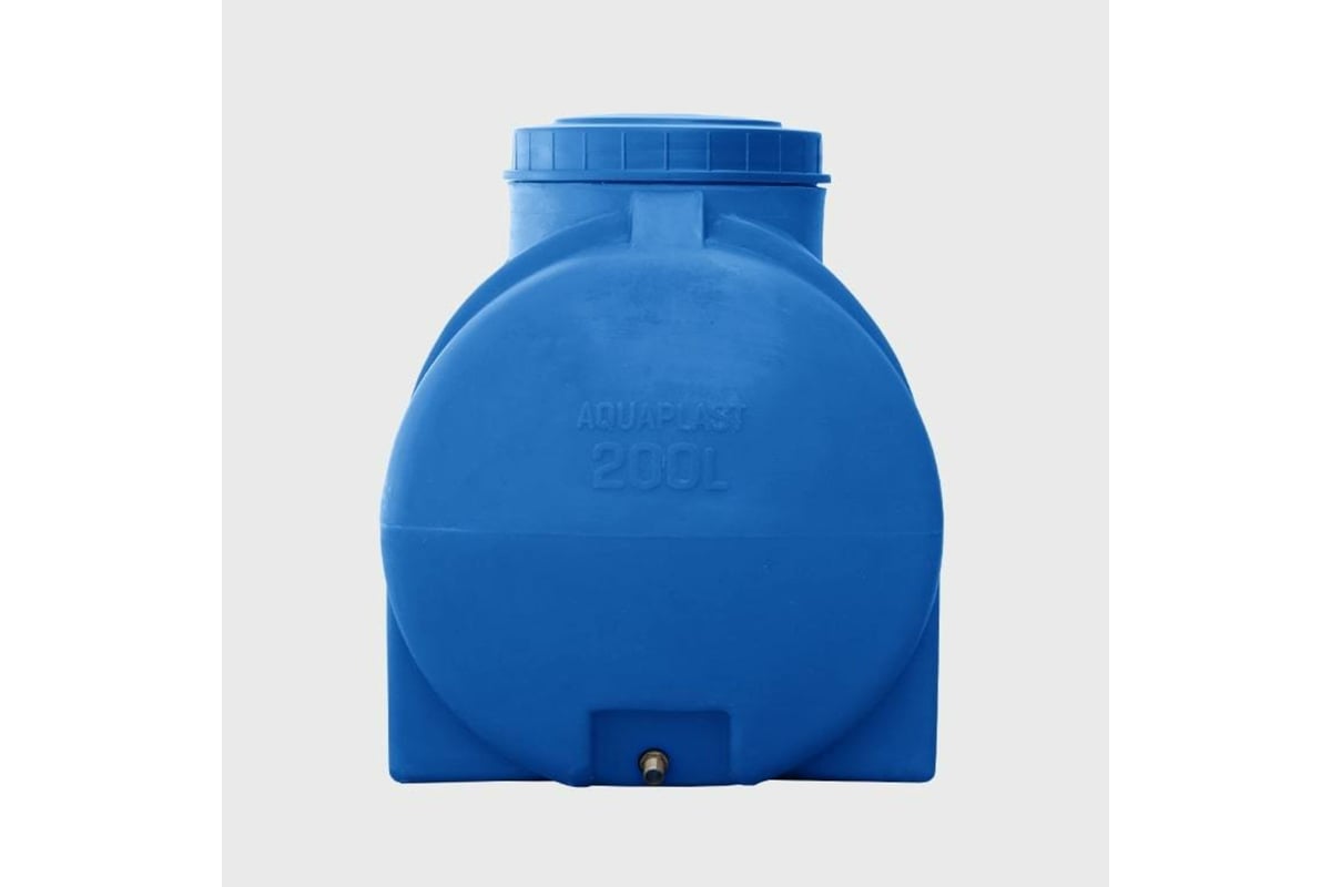 Овально-горизонтальная емкость AQUAPLAST 200 л, синяя 4630017951901 ...