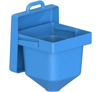 Бункер АНИОН 45л, с крышкой, с плоским основанием БК45-1