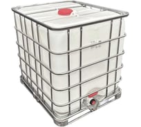 Еврокуб белый ООО «Аттика Упаковка» 1000 л на металлическом паллете АП-00000950