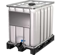 Емкость (еврокуб) BigTara ref 600 л, чистая пропаренная, 1 тэн (поддон металл/пластик ref) CN747-1RR