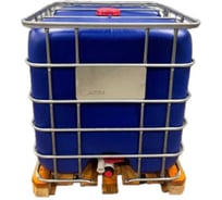 Еврокуб BigTara 1000 л новый колба синего цвета с подогревом 1 тэн (поддон дерево) CN751-1