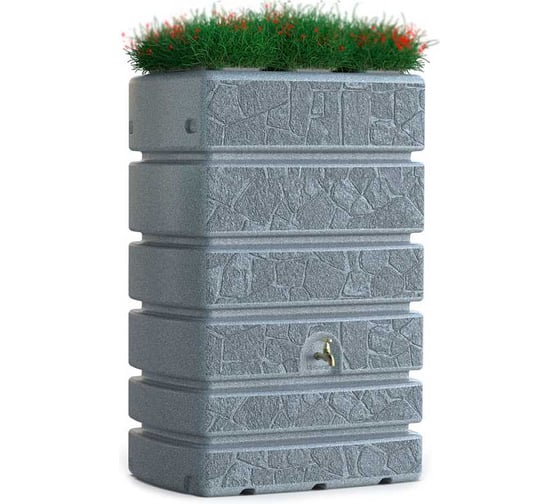 Емкость декоративная Экопром Rostok Stone 500 белый гранит 2004.0500.910.000 1