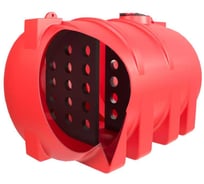 Ёмкость горизонтальная Polyteam, 8000 л, усиленная, с волнорезом, для транспортировки PT-G8000UV