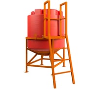 Емкость Бункер усиленный 1000л в обрешетке Polyteam PT-B1000UMK