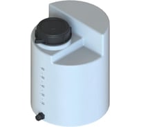 Дозировочный контейнер АНИОН 60л с крышкой с нижним сливом с резиной МБС ДК60КЗ_ДТ