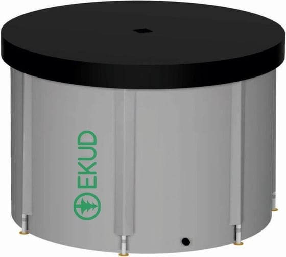 Складная ёмкость для воды с крышкой EKUD 1500 л 1500L1001 1