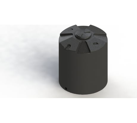 Рециклинговая емкость с крышкой Asplast рц1000д EL-22P-CA-RC1000L-DB