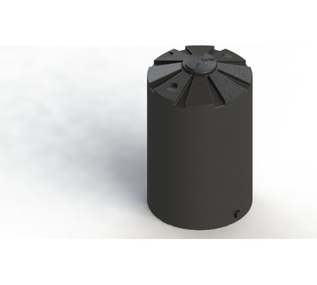 Рециклинговая емкость с крышкой Asplast рц1500д EL-22P-CA-RC1500L-DB