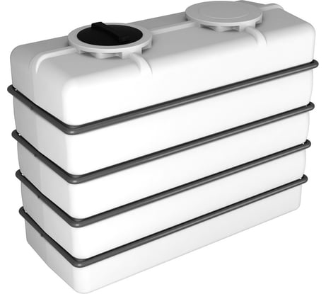 Емкость К 3000 белый с обрешеткой Экопром 117.3001.001.1