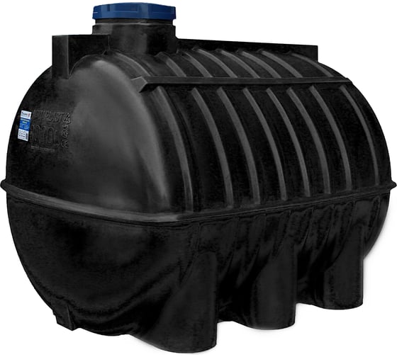 Овально-горизонтальный бак 2000л черный AQUAPLAST 4650017955280