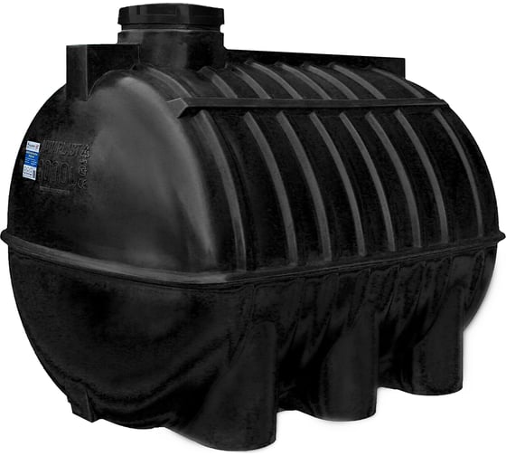 Овально-горизонтальный бак 2000л черный AQUAPLAST 4650017955280