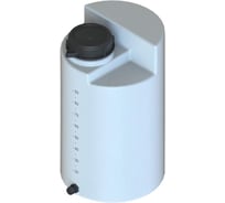 Дозировочный контейнер АНИОН МБС 100 л, с крышкой, с нижним сливом, с резиной ДК100КЗ_ДТ