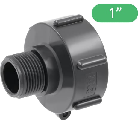 Переходник на еврокуб ПоливНаДаче 2"(S60) х 1"(наружная резьба) S60x1НР