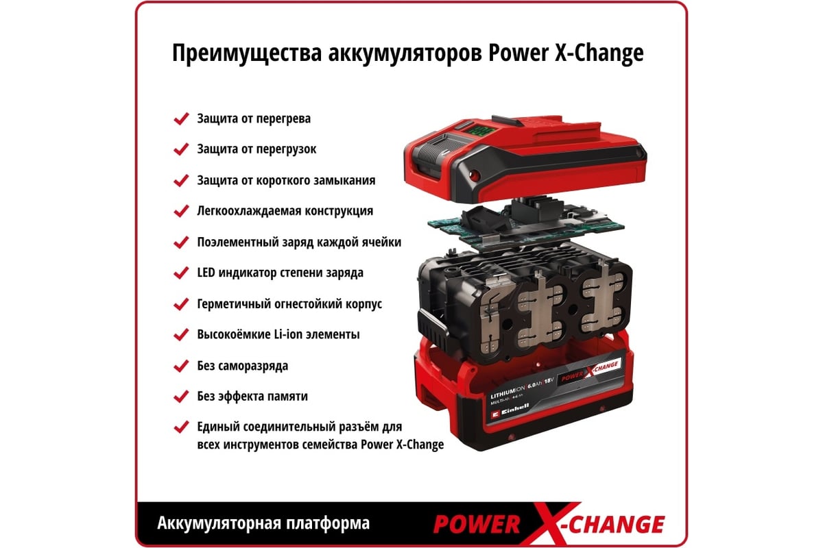 Аккумуляторная цепная пила Einhell PXC GE-LC 36/35 Li-Solo 4501780