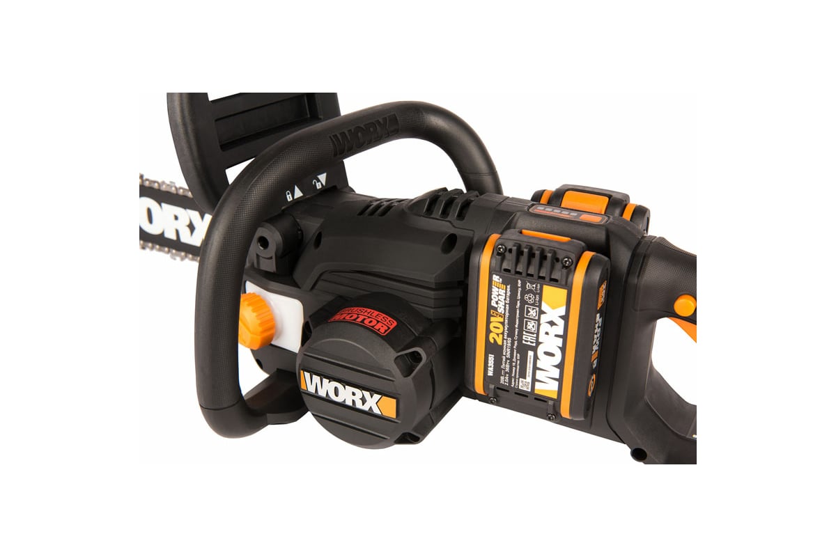 Цепная аккумуляторная пила WORX 14" WG384E.9 - выгодная цена, отзывы ...