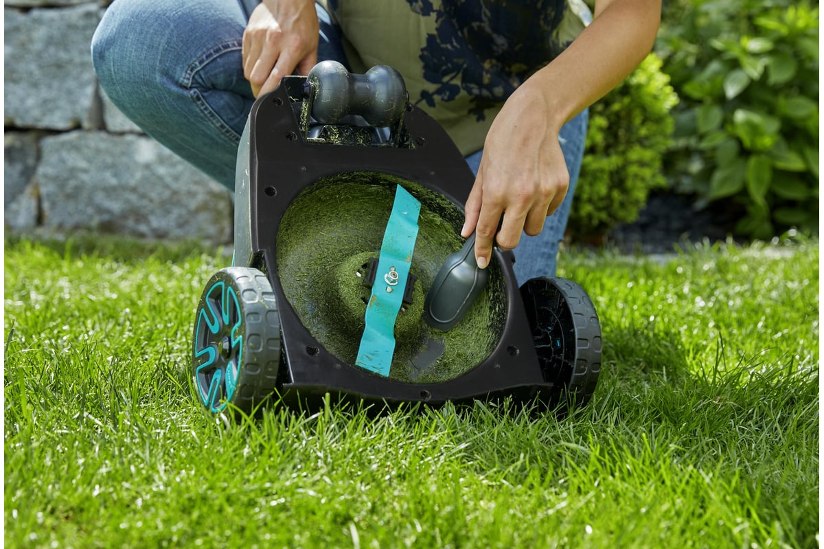 Аккумуляторная ручная газонокосилка Gardena 2218V P4A 14620-20.000.00 ...