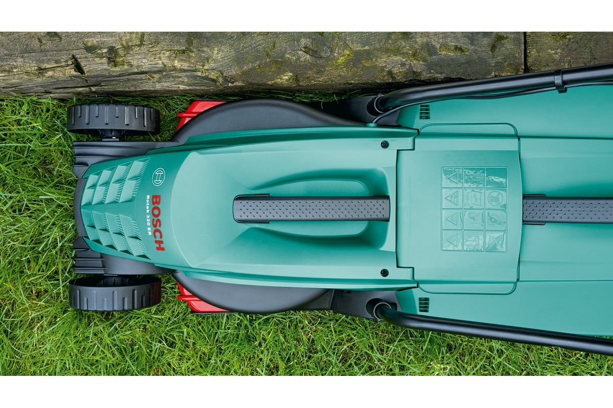 Электрическая газонокосилка Bosch rotak 370 er 06008A6204 - выгодная ...
