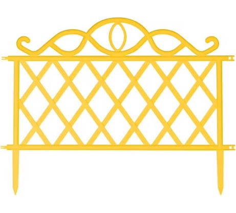 Садовый забор ВПМ жёлтый, 11 шт 6191340