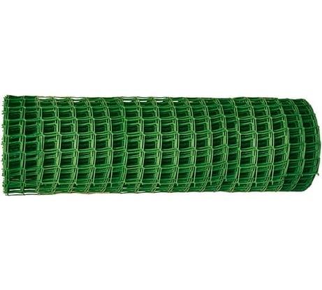 Садовая решётка в рулоне 1x20 м, ячейка 50x50 мм зелёная Без бренда 64516