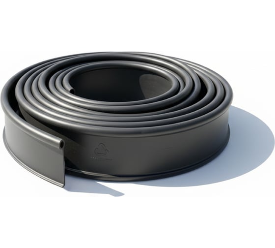 Бордюрная лента садовая ГеоПластБорд ДЕКО h 10см 20 метров цвет черный 748729005.20