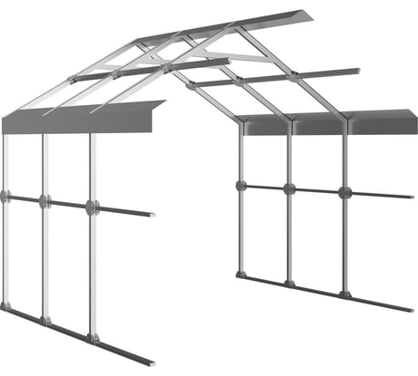 Каркас теплицы АКТИВАГРО.РФ Ударница англичанка 40x20 мм удл. блок 2.5x2 м шаг 0.65 м. 189