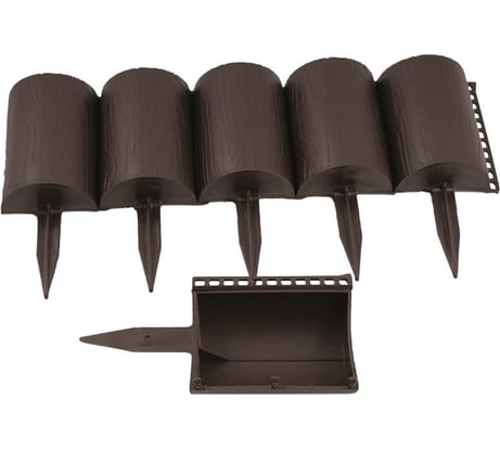 Бордюр Протэкт Пеньки, коричневый БП-15/1,6 кор