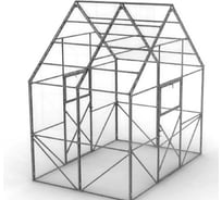 Теплица AGRUS Гренландия 3x4х3.2, каркас оцинкованная, краб, шаг 1м DGr3x4ш1,0