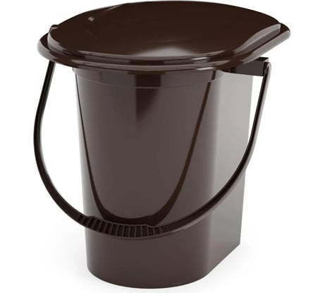 Ведро-туалет ЗПИ «Альтернатива» 17л, коричневый М1319