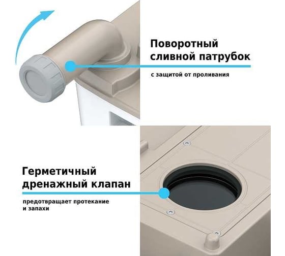 Биотуалет с индикатором и с пробниками гранул LUPMEX 18 л 79122P