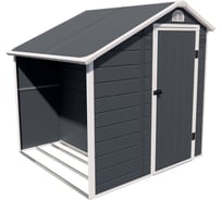 Сарай Wotex Storage-02-3, серый с белым, 204х192х204 см 2041923