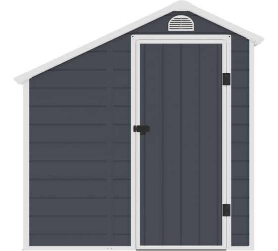 Сарай Wotex Storage-02-3, серый с белым, 204х192х204 см 2041923