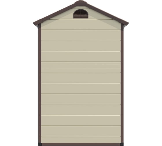 Сарай Wotex Storage-01-1, бежевый с коричневым, 134х104х204 см 1341041