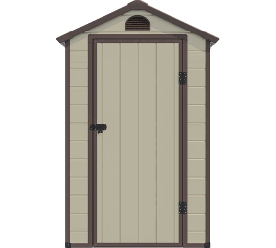 Сарай Wotex Storage-01-1, бежевый с коричневым, 134х104х204 см 1341041