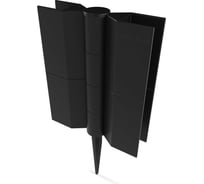 Стыковочный элемент Еврогрядка 150x25 мм, черный EGST150 EGST15025