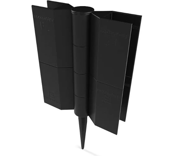Стыковочный элемент Еврогрядка 150x25 мм, черный EGST150 EGST15025